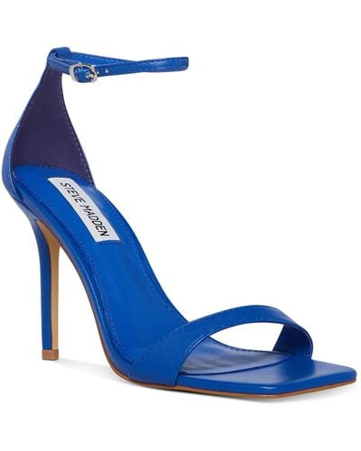 Steve Madden Spree Buckle Ankle Strap Dress Sandals - Blue
