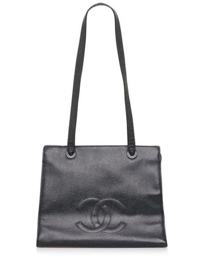 Chanel Leather Shoulder Bag (pre-owned) - Gray