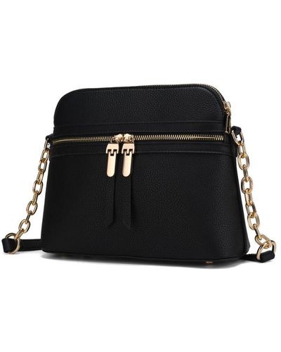 MKF Collection by Mia K Kelisse Solid Crossbody Handbag - Black