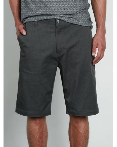 Volcom Vmonty Stretch Shorts - Gray