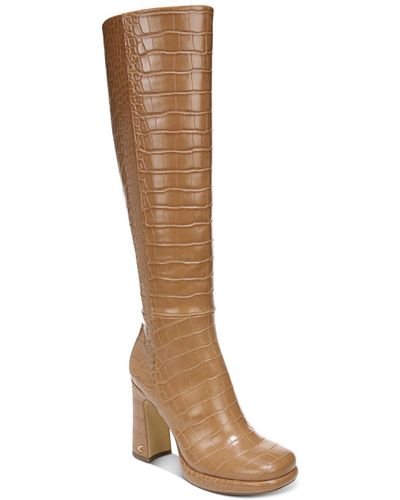 Sam Edelman Freda Leather Tall Knee-high Boots - Brown