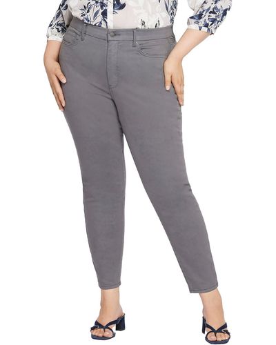 NYDJ Plus Ami High-rise Slimming Skinny Jeans - Gray