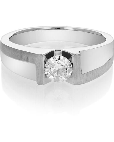 Vir Jewels 3/4 Cttw Vs2 Diamond Solitaire Engagement Ring 18k White Gold - Metallic