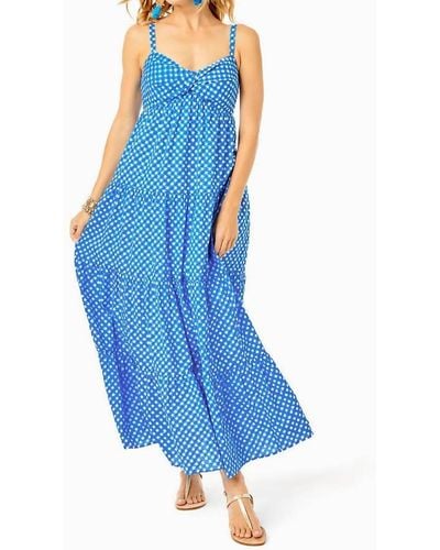 Lilly Pulitzer Shylee Cotton Maxi Dress - Blue