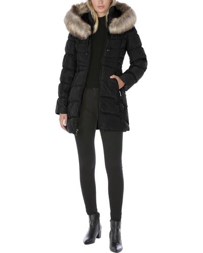 Laundry by Shelli Segal Winter Cold Weather Puffer Coat - Black