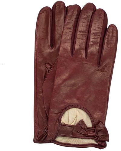 Portolano Leather Driving Gloves - Brown