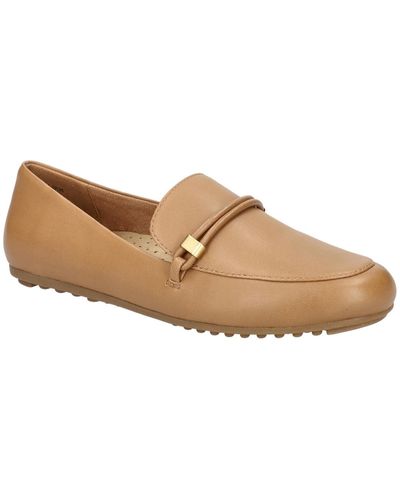 Bella Vita Jerrica Leather Slip-on Loafers - Brown