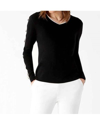 Lisette Jane V-neck Sweater - Black