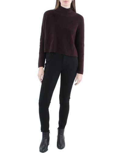 Eileen Fisher Wool Knit Turtleneck Sweater - Black