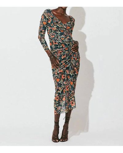 Cleobella Macey Mesh Midi Dress - Multicolor