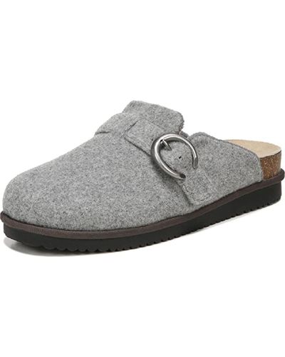 Naturalizer Becks Faux Suede Slip On Mules - Gray
