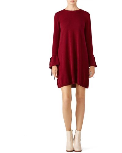 Paper Crown Knit Maria Dress - Red