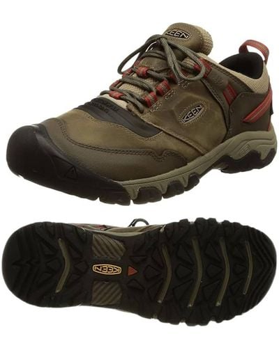 Keen Ridge Flex Waterproof Hiking Shoes - Black