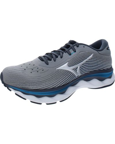 Mizuno Wave Sky 5 Fitness Lace Up Running Shoes - Blue