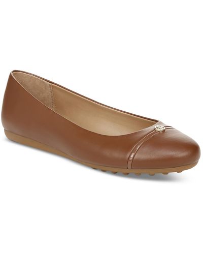 Giani Bernini Faux Leather Slip-on Loafers - Brown