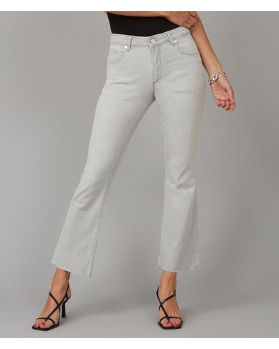 Lola Jeans Gene-ma Mid Rise Bootcut Jeans - Gray