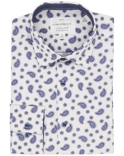 Con.struct Long Sleeve Button-down Button-down Shirt - Blue