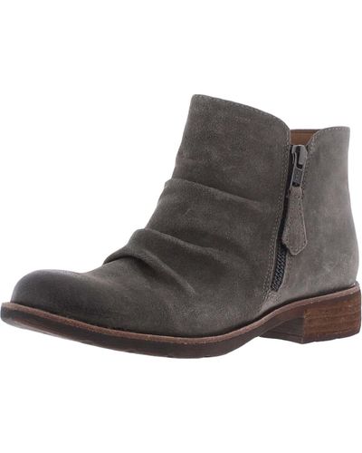 Söfft Bassett Leather Ankle Ankle Boots - Gray