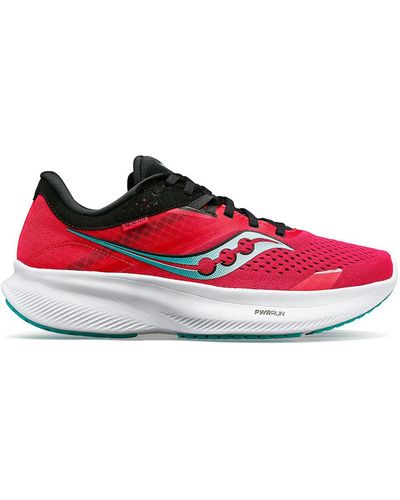 Saucony Ride 16 Fitness Workout Running & Training Shoes - Red