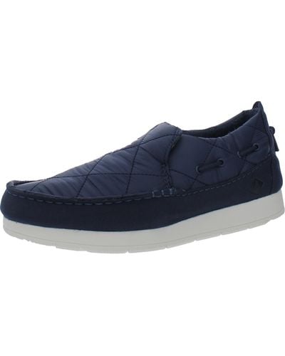 Sperry Top-Sider Moc Sider Comfort Insole Microfleece Lining Slip-on Sneakers - Blue