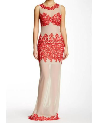 Issue New York Illusion Gown - Red