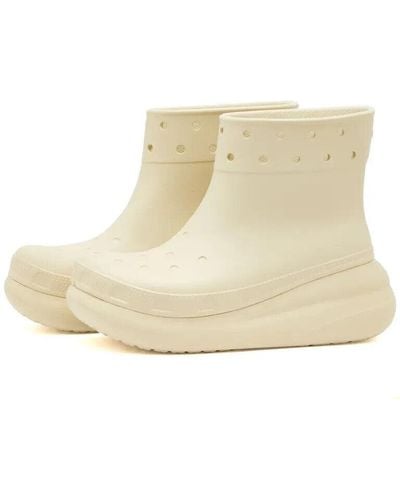 Crocs™ Classic 207946-2y2 Bone Waterproof Crush Rain Boots Size Us 13 Sm61 - Natural