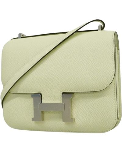 Hermès Constance Leather Shoulder Bag (pre-owned) - Green