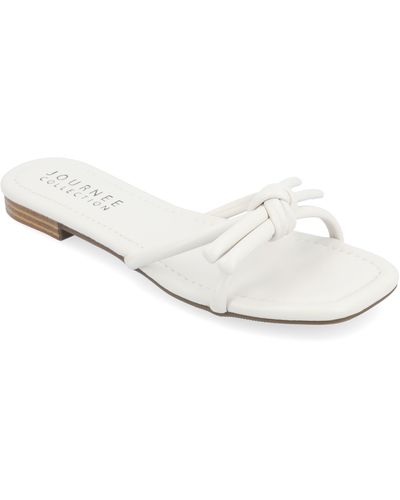 Journee Collection Tru Comfort Foam Soma Sandals - White