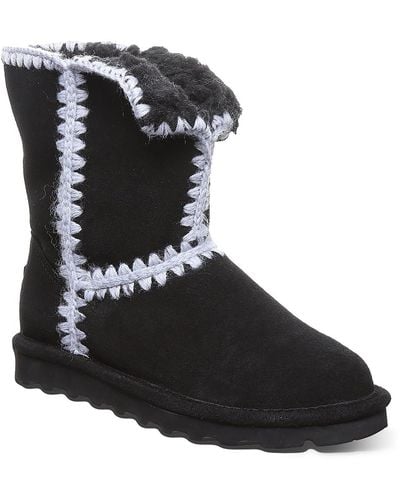 BEARPAW Penelope Sheepskin Cold Weather Shearling Boots - Black