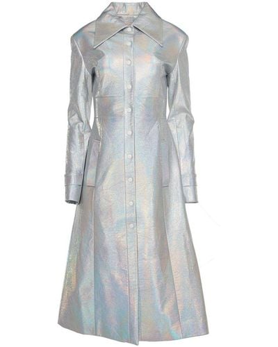 Matériel Holographic Trench Coat - Gray