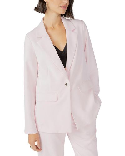 Sanctuary Bryce Suit Separate Office One-button Blazer - Red