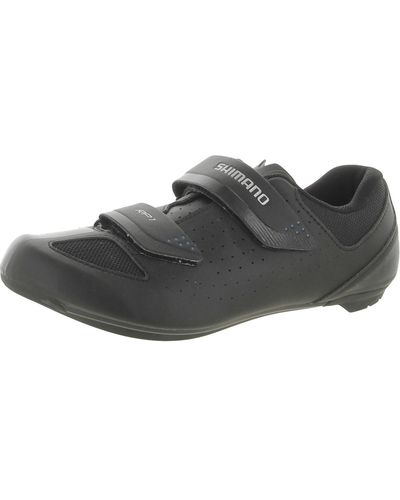 Shimano Leather Slip On Cycling Shoes - Black