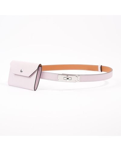 Hermès Kelly Pocket 18 Belt Pale Calfskin Leather - Pink