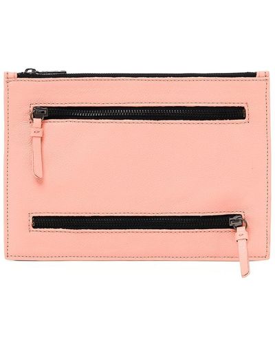 Botkier Chelsea Leather Clutch - Natural