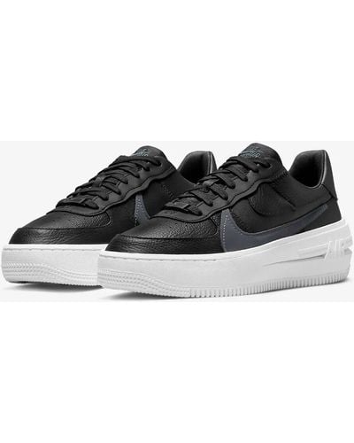 Nike Air Force 1 Plt. Af. Orm Dj9946-001 /white Leather Shoes Nr1195 - Black