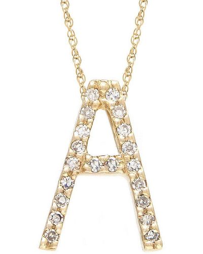 Monary Diamond "a" (yg/with Chain) Initial - Metallic