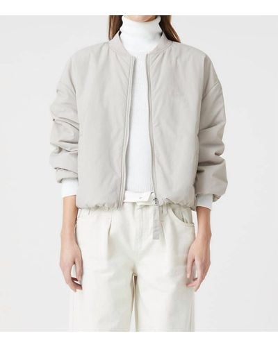 Closed Puffer Jacket - White