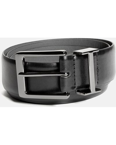 Guess Factory Logo Charm Belt - Black