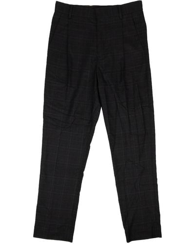Opening Ceremony Pleated Wool Trouser - Gray - Black