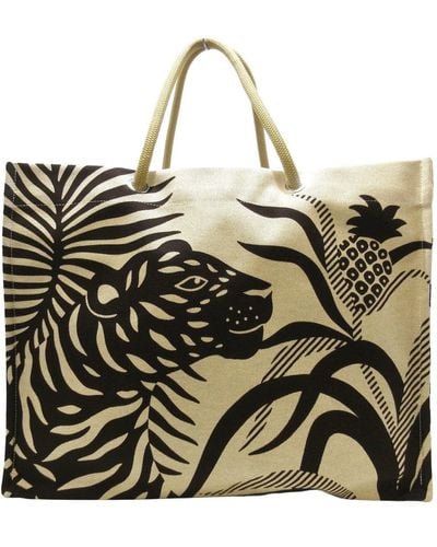 Hermès Beach Canvas Tote Bag (pre-owned) - Metallic