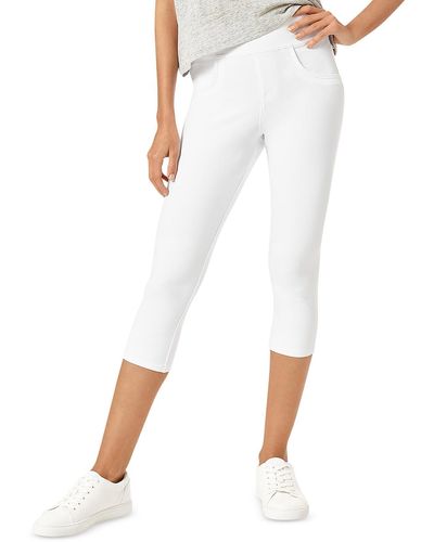 Hue Cropped High Rise leggings - White