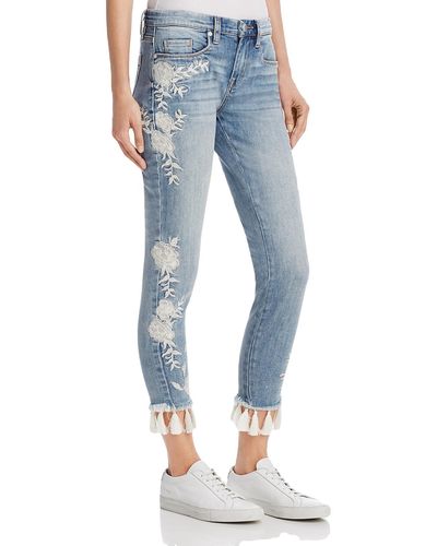 Blank NYC Mid-rise Crop Skinny Jeans - Blue