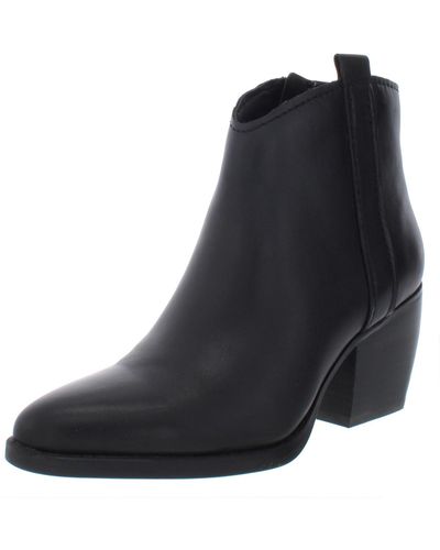 Naturalizer Fairmont Leather Ankle Booties - Black