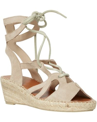 Andre Assous Deanna Taupe Espadrille Wedge Sandal - Natural