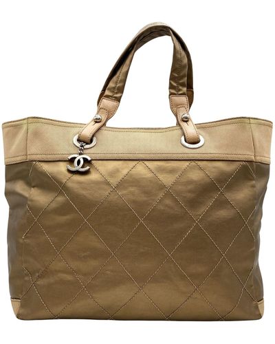Chanel Cabas Canvas Tote Bag (pre-owned) - Natural