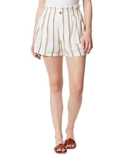 Jessica Simpson Marylynn Striped Short Flat Front - White