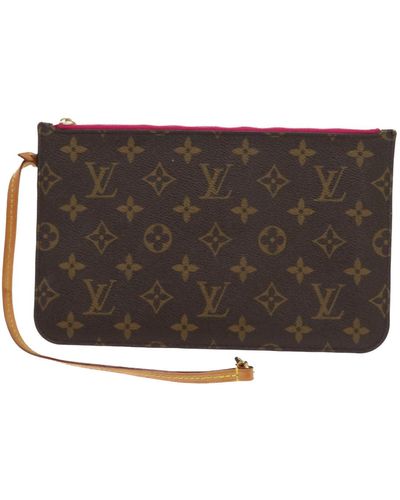 Louis Vuitton Pochette Accessoires Canvas Clutch Bag (pre-owned) - Brown