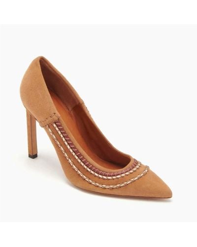 Ulla Johnson High Heel Whipstitched Pumps - Brown