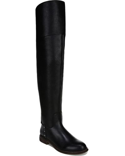 Franco Sarto Haleen Leather Tall Over-the-knee Boots - Black