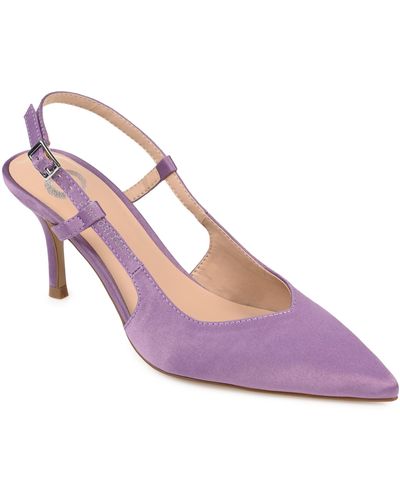 Journee Collection Collection Knightly Pump - Purple